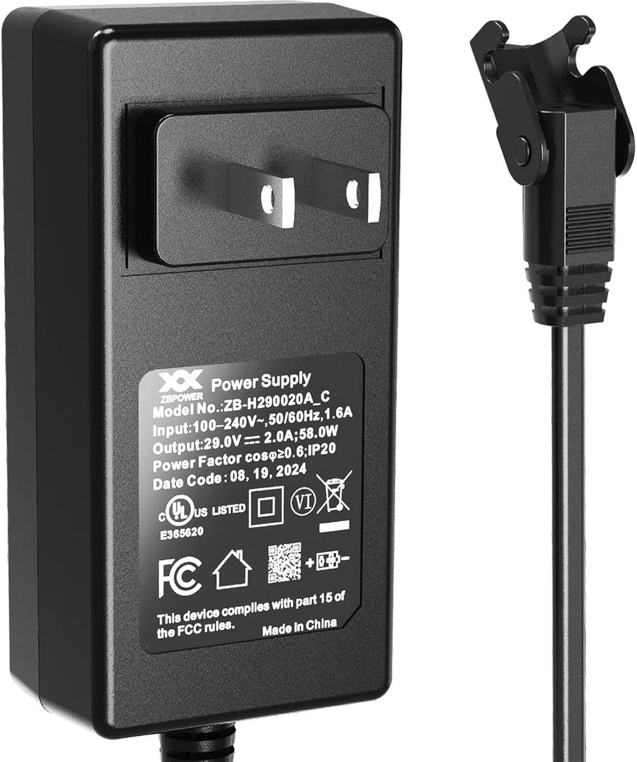 Recliner Power Supply, Model ZB-H290020A-C ZBPOWER AC/DC Switching Power Supply Transformer 29V 2A Adaptor for Power Recliner, Lift Chair and Adjustable Desk (Straight Connection)