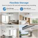1080P HD Wireless Camera Smoke Detector for Home Security with App Control & Motion Detection,WiFi Indoor Security Camera with Night Vision & Loop Recording for Office,Garage,Shop,Pet