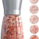 Original Stainless Steel Salt or Pepper Grinder - Top Spice Mill with Ceramic Blades, Brushed Stainless Steel and Adjustable Coarseness By Pepper Grinder Single Package (Silver1)