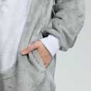 Unisex Adult Onesie Pajamas Animal Cosplay Halloween Costume One Piece Plush Sleepwear Homewear (Medium, White)