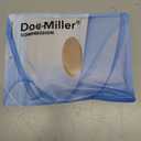 Doc Miller Open Toe Compression Socks for Women & Men 1520 mmHg, Knee High Calf Support Sleeves, Graduated Stockings for Swelling Recovery, Circulation, 1 Pair (Large Regular, Beige)