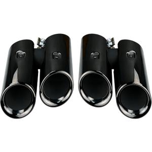 2PCS Exhaust Pipe Tail Throat Muffler Compatible with 2019-2025 Porsche Macan 2.0T,Stainless Steel Dual Exhaust Outlet Tail Throat Replacement Accessory