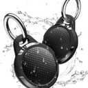Waterproof Case for Airtag, 2 Pack Air tag Keychain Holder Compatible with Apple AirTags, Durable Anti-Scratches Protective Case with Keyring/Strap for Luggage, Backpack, Dog Collar, Black