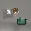 (with Safety Lock) Clear Case Compatible with Cute Apple Airpods 4 Cases 2024 Women, VISOOM Soft TPU Transparency Air pods 4 Gen Case iPods 4 Earbuds Case Girl Bling Keychain for Airpod iPod 4th Gen (Leaf Green)