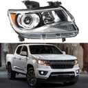 WFLNHB Headlight Assembly Replacement for Colorado LT/Z71/ZR2 2015-2021 Halogen Headlights Set Passenger Side GM2503408