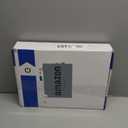 QFN Black Bathroom Sink Faucet 3 Hole, 8 Inch Widespread Waterfall Square Bathroom Faucets with Metal Pop-up Drain and Cupc Hose Two Handle for Vanity, Lavatory Sink