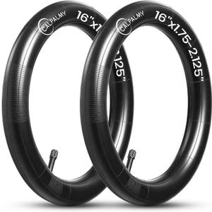 16'' x 1.75/ 1.95/ 2.15 Inner Tubes (2-Pack) | Compatible with Most 16’’ Kid Bikes Like RoyalBaby, Schwinn, Dynacraft Magna and Titan - Made from BPA/ Latex Free Premium Quality Butyl Rubber