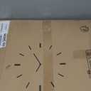 Wooden White Clock Roman Numerals Clocks, Battery Operated 2 Round Wall Clock for Kitchen, Living Room, Bedroom, Office