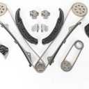 Engine Timing Chain Kit Fit for Kia 2006-2013 Sorento Sedona Amanti Borrego for 2006-2012 Genesis/Veracruz Azera Sonata Entourage 3.3L 3.5L 3.8L w/Tensioner, Guide Rail, Sprocket Car Part Sets