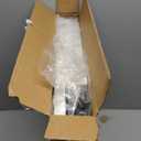 Short Dog Gate,18"-45" Adjustable Extra Wide Metal Short Dog Gate to Step Over, 18" Tall Small Pet Gate with 3 Extension Kits (White)