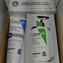 CeraVe Hydrating Skin Care Set, 8oz Moisturizing Cream & 8oz Hydrating Facial Cleanser, Ceramides + Hyaluronic Acid Moisturizer and Face Wash, Accepted by National Eczema Association