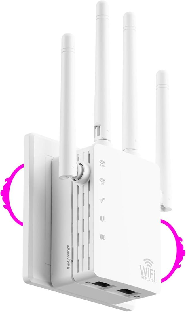 2026 WiFi Extender Signal Booster for Home, 10X Faster New Wireless Long Range Amplifier, Covers up to 13888 sq.ft, WiFi Booster Dual Band,WiFi Repeater with Ethernet Port & EasyMesh, Easy Setup