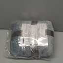 Premium Double Layer Poncho Blanket -No Sleeves Easy On Easy Off- Drape and Go- Top Christmas Gifts for Grandma, Gift for Mom and Elderly Women (Silver Grey)