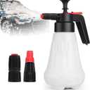 1.5L Pump Foam Sprayer, 50oz Foaming Pump Blaster,0.26Gal Hand Pressurized Soap Sprayer with 2 Adjustable Nozzles, Durable Tank, Visible Scale, Suitable for Car Washing and Lawn&Garden Care