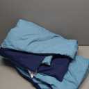 Comforter Blanket Twin/Twin XL, Reversible Lightweight Microfiber All Season Blanket, Navy/Sky Blue