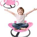 Sensory Spinning Chair for Kids,Autism Childs Swivel Chair,Sit and Spin Toy,Sensory Equipment,Non-Slip Metal Base Indoor and Outdoor Training Body Coordination Ages 3-12