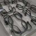 AmazerBath Shower Curtain Hooks Black Shower Curtain Rings, Simple Double Hook Shower Curtain Hooks Rust Proof, Smooth Sturdy Metal Shower Hooks for Shower Curtain Rod, 12 Pcs Shower Rod Hooks