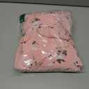 Gardenwed Chiffon Floral Dresses Summer Midi Wedding Guest Dress V Neck for Women Elastic Waist (Pink)