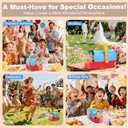 Bubble Machine Durable Automatic Bubble Blower, 18000+ Big Bubbles Per Minute Bubbles for Kids Toddlers Bubble Maker Operated by Plugin or Batteries Bubble Toys for Indoor Outdoor Birthday Party