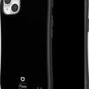 iFace First Class Designed for iPhone 14 Plus Case (6.7")  Cute Shockproof Protective Dual Layer [Hard Shell + Bumper] Phone Cover for Girls, Women [Drop Tested] - Black