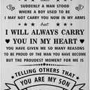 2 x Son Christmas Card Gifts - Son Birthday Card - Sons Christmas Birthday Graduation Wallet Cards Gifts