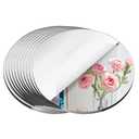 7PCS 12" Round Mirror for Centerpieces, Mirror Trays Flat Circle MirrorsTiles Mirror Candle Plates for Wedding Birthday Christmas Table Centerpieces Party Centerpieces