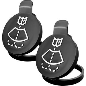2 PCS Windshield Washer Reservoir Cap, Windshield Wiper Washer Fluid Reservoir Tank Bottle Cap Fit for Chevy Buick Cadillac, Replaces OEM #: 13227300, 12767700, 12788573 (Light black)