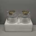 Buaic Glass Pitcher with Lid, 100 oz/ 3 Liter Classic Vertical Stripes Water Pitcher,Glass Water Carafe for Cold Brew, Coffee, Lemonade, Iced Sun Tea,Beverage, Milk, Heat Resistant (3L-2 PACK, Clear)