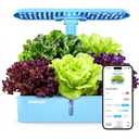 Sainlogic Hydroponics Growing System Kit, 12 Pods Watering Planter, Smart Indoor Garden with APP & WiFi Connected, 5 X Growth with 24W LED, Quiet Pump, for Vegetables, Herbs and Flowers