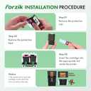 Forzik Remanufactured 63XL Ink Cartridge Replacement for HP OfficeJet 3830 4650 4652 5255 Envy 4520 5540 DeskJet 1110 2130, Black, Tri-Color, 2-Pack