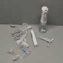 H2ofloss Sonic Electric Toothbrush and Water Flosser Combo, Rechargeable 2000mAh Toothbrush and 2500mAh Oral Irrigator with 300ml Tank, 4 Brush Heads, 5 Nozzles, 2 in 1 for Home and Travel (White)