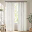 Pinch Pleated Curtains 82 inch Length,Semi Sheer Curtains for Linen 2 Panel Curtains for Living Room Light Filtering Thick Curtain Pinch Pleated Drapes Back Tabs with Hooks Beautiful Curtain