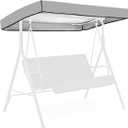 Swing Canopy Replacement, Outdoor Swing Cover, 75"X 47"/84"X 48" Replacement Waterproof Top Cover, Reinforced Edges Rip Proof UV Block for Outdoor Spaces (Grey,83.58x48.03x7.09inch)