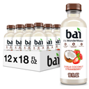 Bai Antioxidant Infused Water Beverage, Shala Coconut Strawberry, with Vitamin C and No Artificial Sweeteners, 18 Fluid Ounce Bottle, 12 Pack, Best By March 29/2026