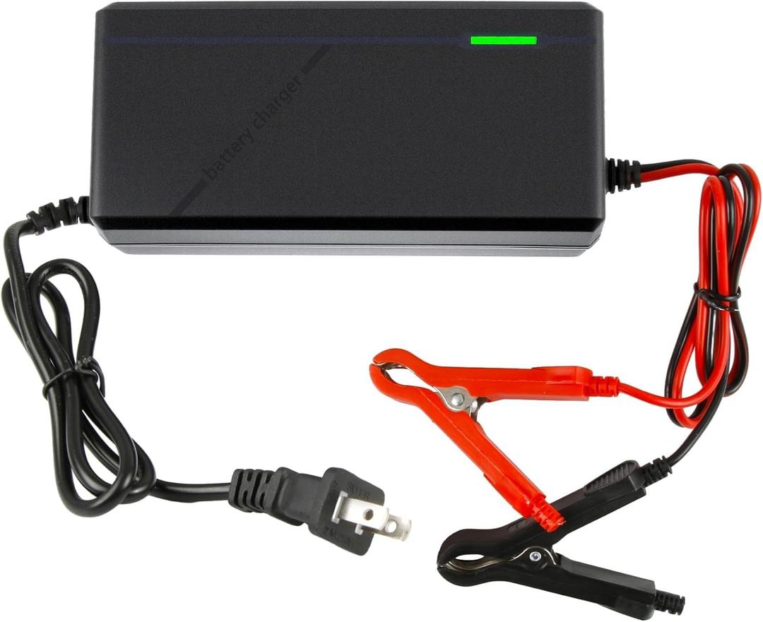 14.6V 10A LiFePO4 Battery Charger for 12V Lithium Iron Phosphate Batteries Fast Charging, High Efficiency, LED Indicator, Durable Design with Overheat Protection