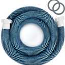 15ft 1 1/2" Pool Hose for Above Ground Pools 15ft Long Pool Pump Replacement Filter Hoses 1.5" EVA Swimming Pool Filter Hose for Filters Pumps, Saltwater Systems and Sand Filters (Blue)