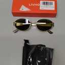 ivho 2025 Trendy Oval Sunglasses - Stylish Polarized Shades for Everyday - Retro Metal Frames