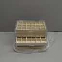 Frebeauty Acrylic Jewelry Organizer Earring Organizer Box with 5 Drawers Earring Holder Organizer with Velvet Trays Clear Jewelry Box for Women Earring Display for Rings Studs(Beige)