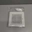 4" Louvered Vent Cover Dryer Exhaust Air Vent Cover for Exterior Wall Vent Hood Outlet Airflow with 4 Screws for Easy Installation