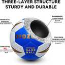 Soccer Ball Size 3,4,5 Two Pack,Classic Indoor Outdoor Soccer with 1 Pump 2 Net Bag and 2 Needle,Long-Lasting for Training, Games, Outdoor & Indoor Play Ideal Gift for Boys Girls Youth Adult