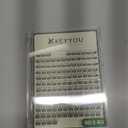 KEYYOU Natural Lash Clusters Wispy Eyelash Clusters 144 pcs Cluster Eyelash Extensions D Curl Individual Lashes 10-12MIX Mix Length Light and Natural Lashes Look with Thin Lash Band(N05-D-10-12MIX)