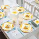 Yeaqee 100 Pieces Sun Party Napkins 13' x 13' Sunshine Napkins First Trip Around the Napkin for Sun Theme Party Favors Disposable Luncheon for Boho Birthday Wedding Supplies