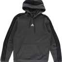 Adidas Adi Bos Stripe Hoodie Mens Active Hoodies Size 2XL, Color: Dark Grey