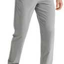 Libin Mens Golf Pants Stretch Work Dress Pants 30"/32"/34" Quick Dry Lightweight Casual Comfy Trousers with Pockets (Gray)