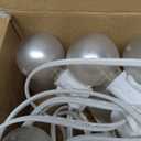 GOOTHY Outdoor LED String Lights, 50Ft with 52 Frosted White LED Globe Bulbs, Waterproof for Indoor/Outdoor Use, Perfect for Garden, Bistro, Pergola, Tents & Decorations, White