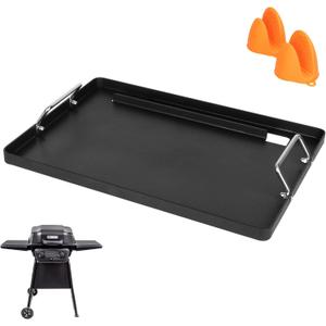 19.8" 13.8" Grill Griddle Insert for Charbroil Classic 280 2-Burner & American Gourmet, Nonstick Flat Top Plate for Weber, Nexgrill, Camp Chef, Chargriller Grills for Camping, Tailgating, Parties