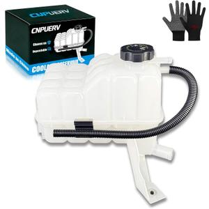 Engine Coolant Overflow Reservoir Tank with Sensor & Cap, Filling Glove 1999-2007 for Chevy Silverado 1500 HD Suburban Tahoe 2002-2006 for Cadillac Escalade for GMC Yukon Sierra