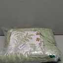 Nayoroom Floral Duvet Cover Queen Size Green Leaf Red Flower Printed on White Comforter Cover Reversible Garden Cottagecore Bedding Set with Zipper Closure 3Pcs Soft Breathable Microfiber Quilt Cover