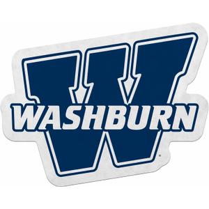 Rico Industries NCAA Washburn Ichabod Primary Shape Cut Pennant - Home and Living Room Dcor - Soft Felt EZ to Hang