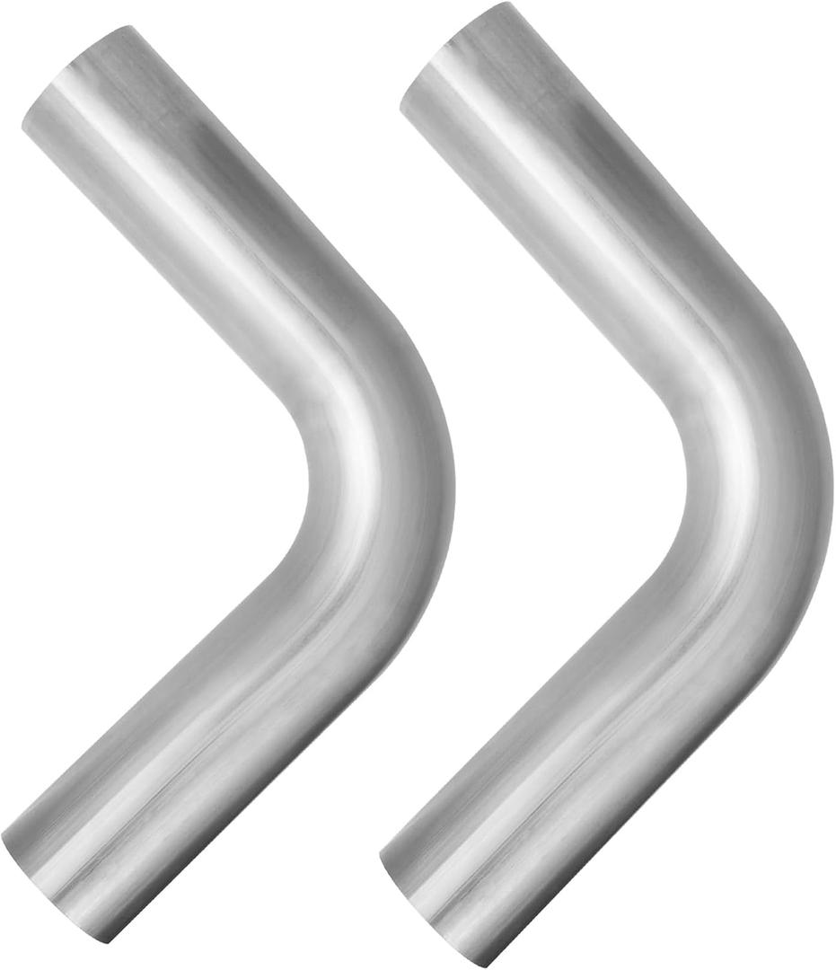 2 Pcs 3" OD 90 Degree Exhaust Pipe, 90 Mandrel Bend Elbow, 304 Stainless Steel, Universal Fit, 5.9 Inch Length, DIY Custom Mandrel Bend Pipe 2PCS 2 Pcs 3" OD 90 Degree Exhaust Pipe, 90 Mandrel Bend Elbow, 304 Stainless Steel, Universal Fit, 5.9 Inch Length, DIY Custom Mandrel Bend Pipe 2PCS